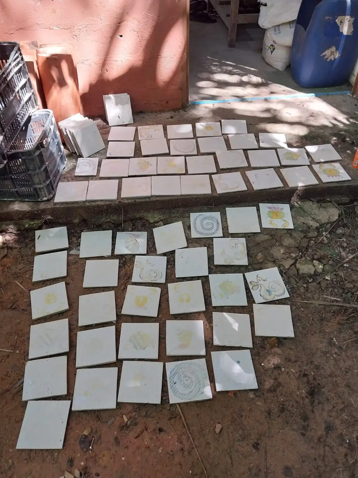 Azulejos originais da piscina