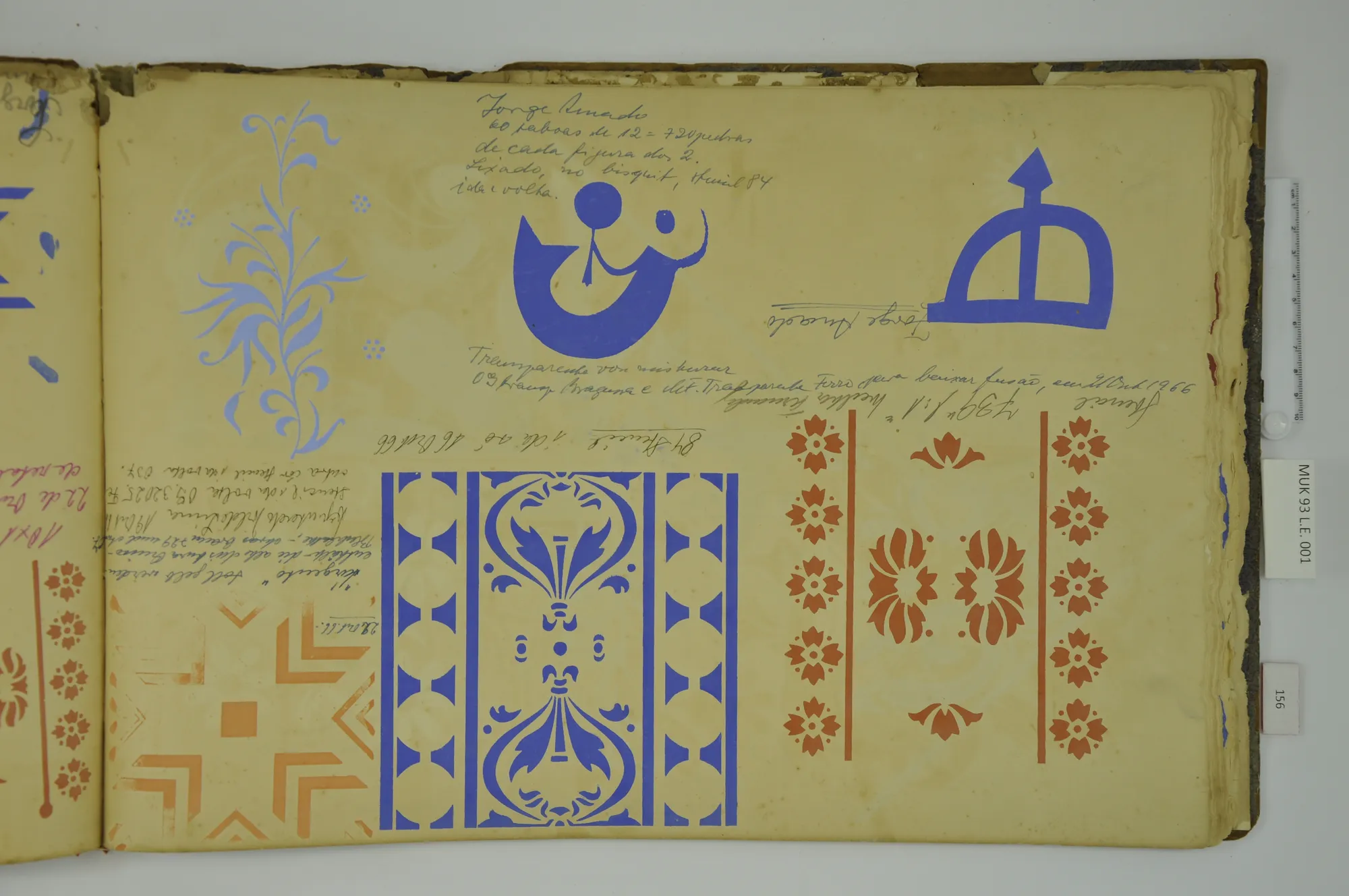 O registro das primeiras encomendas