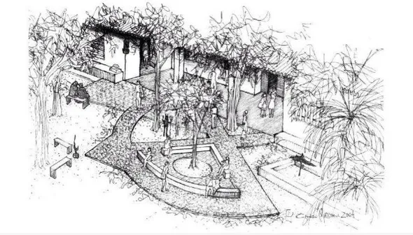 Local onde as cinzas de Jorge e Zélia se misturam à terra da casa